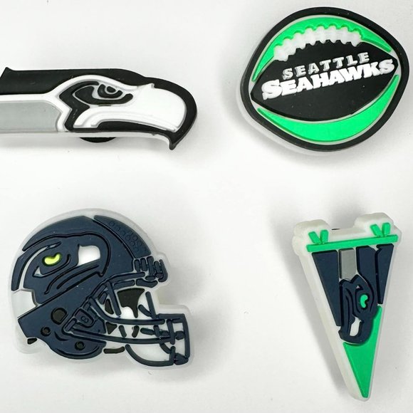 New Crocs NFL  Football Charms Seattle Seahawks - Picture 1 of 1